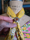 Abernathy's Handmade Yellow Bandana Bolo