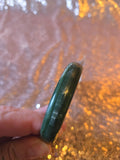 Vintage 60s Dark Green Lucite Bangle Bracelet