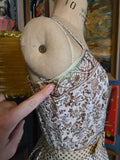 Vintage 50s Shirley Lee Metallic Copper Dress