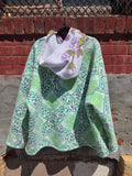Unforgiven Upcycle Terry Cloth & Felt Blanket Hoodie
