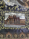 Vintage 90s Black Rome Souvenir Square Scarf