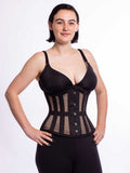 Gently Used Orchard Corset Black Fishnet Waist Cincher