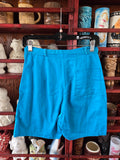 Vintage 60s Blue Belted High Waisted  Shorts