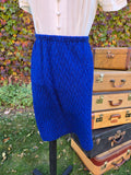 Vintage 60s Blue Jacket and Skirt Set