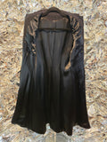 Vintage 1930s Black Wool & Sequin Princess Coat