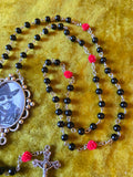 Abernathy's A Country Boy Black Rosary Necklace
