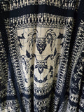 Vintage Blue and White Indian Kaftan