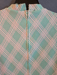 Vintage Seafoam Green Abstract Dress