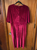Gently Used Gowntown Red Velvet Wiggle Dress