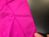 Vintage 60s Magenta Pink Pure Silk Square Scarf
