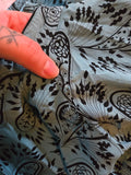 Vintage 40s blue and black paisley rayon dress