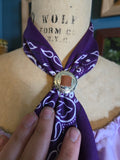 Abernathy's Handmade Purple Bandana Bolo
