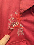 Vintage 60s Red Bronco Western Shirt