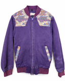 Vintage 80s Purple Denim Western Jacket