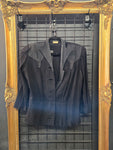 XL Vintage 1940's AS IS Black Crepe Jacket