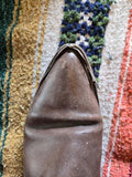 Vintage 80s Brown Leather Cowboy Boot Men's 9.5