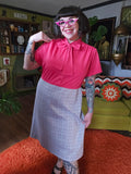 Vintage Pink Tweed Dress