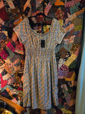 XL Vintage 70s floral peasant dress