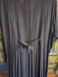 Vintage 90s Black Goth Renaissance Maxi Dress