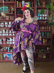 Gently Used African Purple Floral Dress