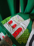 Odd Betties Vintage 70s Green pants with applique
