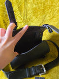 Unforgiven Upcycled Round Motorcycle Bag Purse