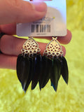 Red's Iridescent Jewel Beetle Shell Earrings