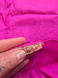 Vintage 60s Magenta Pink Pure Silk Square Scarf