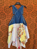 Unforgiven Upcycled Tea Towel Overall Dress
