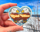 Unforgiven Quad Cities Bald Eagle Sticker