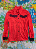 Vintage Kids Red Fringe Western Top