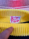 Vintage 60s Blue & Yellow Argyle Sweater