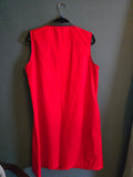 Vintage Volup Red house dress with Tulip