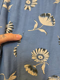 Vintage 40s blue and white floral romper and skirt set