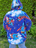 Unforgiven Upcycled Superman Blanket Hoodie