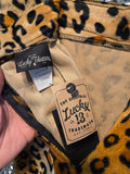 Gently Used Lucky 13 Fuzzy Leopard Print Pencil Skirt