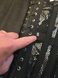Gently Used Orchard Corset Black Fishnet Waist Cincher