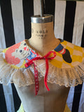 Unforgiven Raggedy Ann White Lace Clown Collar