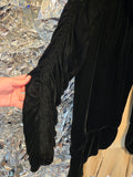Vintage 1930s Black Velvet Coat