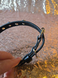Raised by Movies Tank Girl Blue Stone leather choker