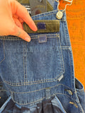 Unforgiven Upcycled Blue and Orange Tie Dye Overall Dress