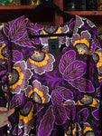 Gently Used African Purple Floral Dress
