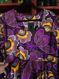 Gently Used African Purple Floral Dress