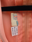 Vintage 70s Peach Floor Length Long Sleeve Dress