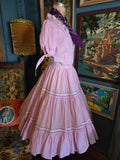 Vintage 60s Purple Gingham Square Dancing Dress