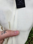 Vintage 60's White Bird and Flower Embroidered Dress