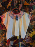 XL Vintage 70s embroidered top