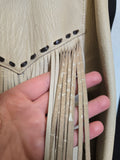 Vintage 50s Deerskin Leather Fringe Coat