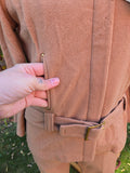 Vintage 60s Camel Brown Wool Sportswear set