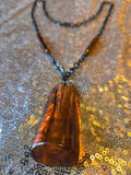 Vintage 60s Rootbeer Bakelite Brown necklace